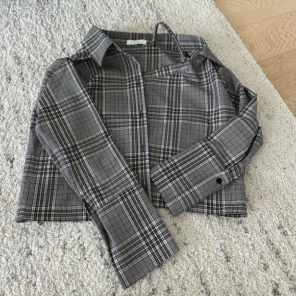 Oak and Fort plaid blouse - Picture 1 of 1